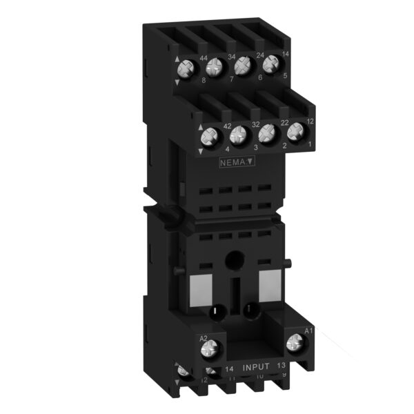 Harmony, Socket, for RXM2/RXM4 relays, screw connectors, mixed contact