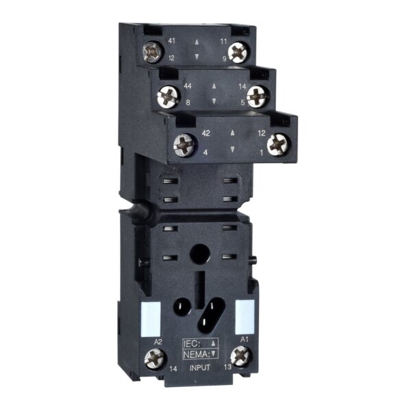 Harmony, Socket, for RXM2 relays, screw connectors, separate contact, RXZE2S108M, Schneider